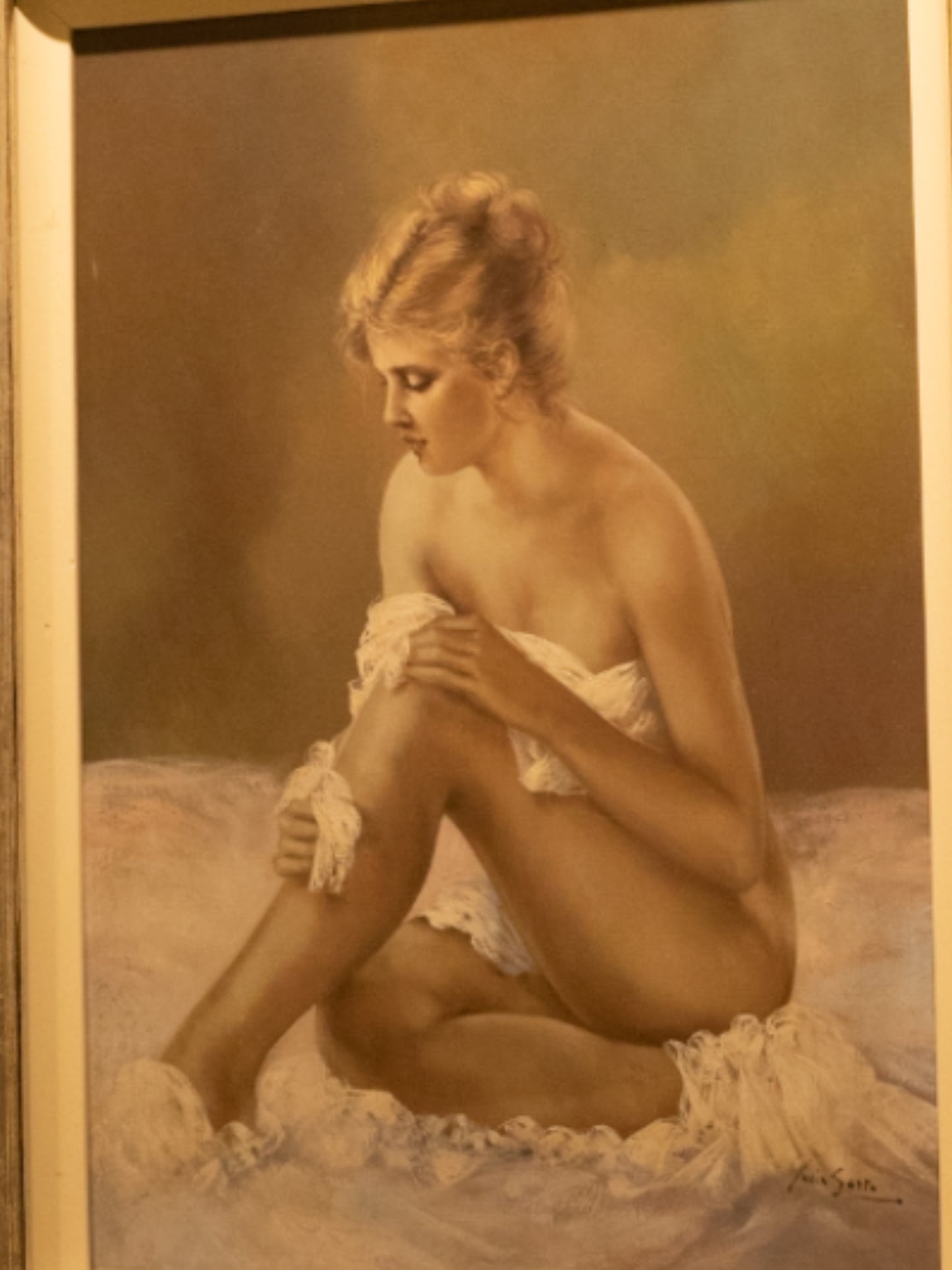 Painting of a Woman Draped in Cloth