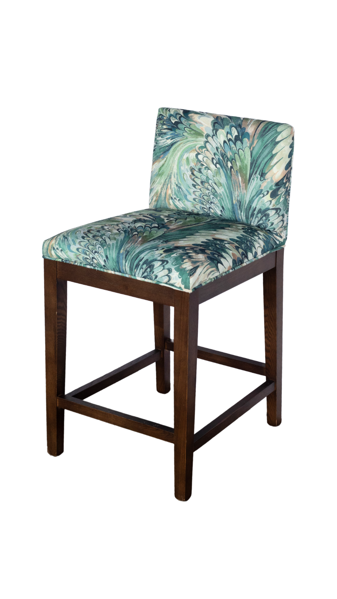 Ash Wood Counter Stool - Marble