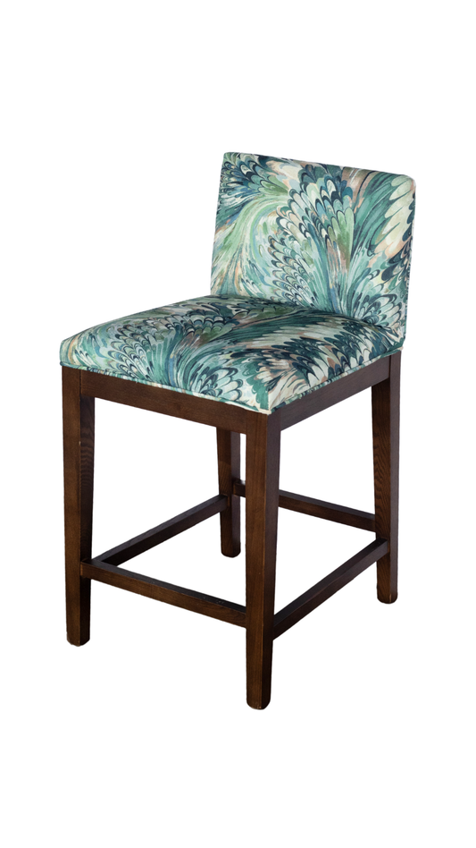 Ash Wood Counter Stool - Marble