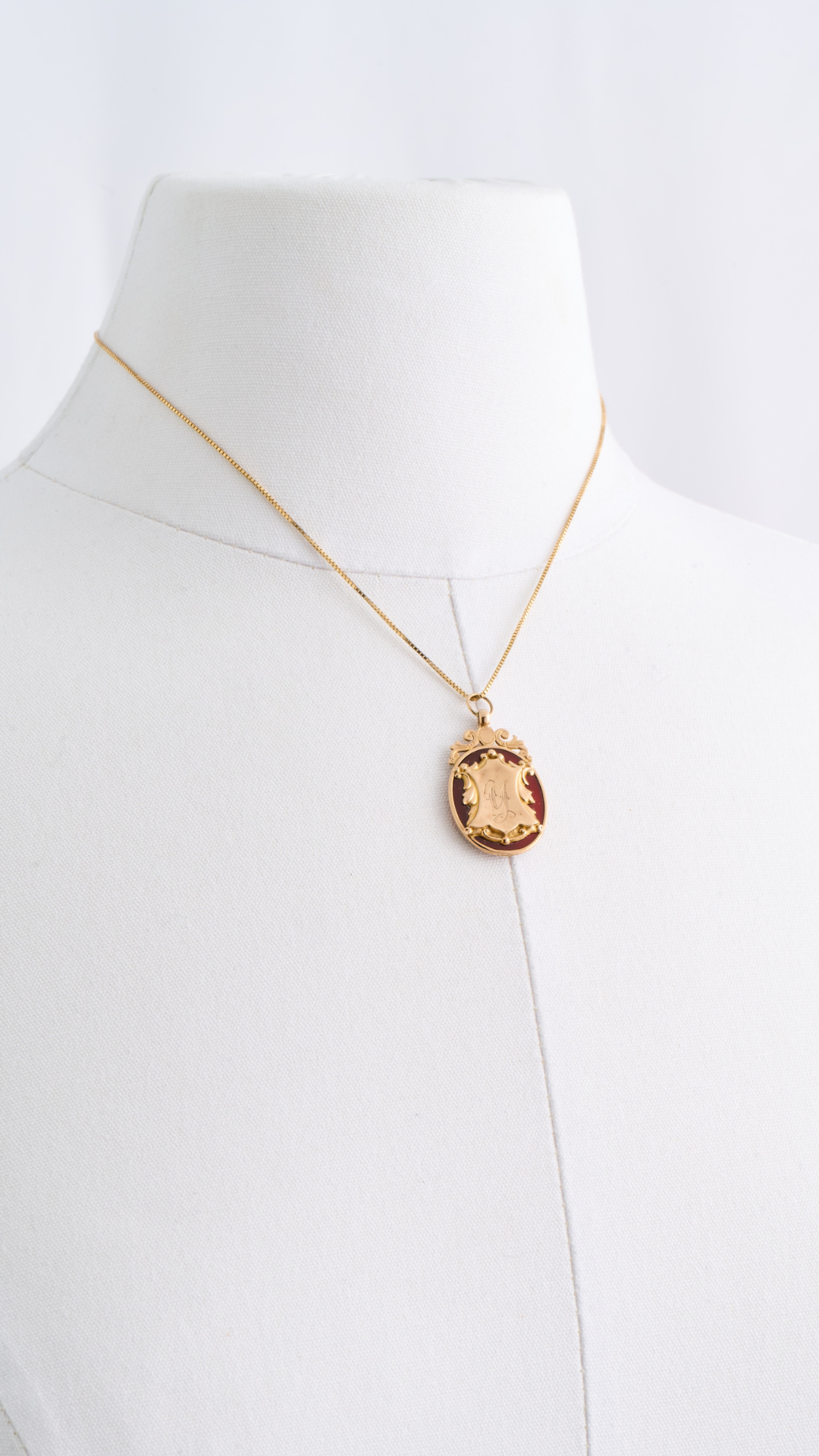 9ct Gold Monogram Necklace