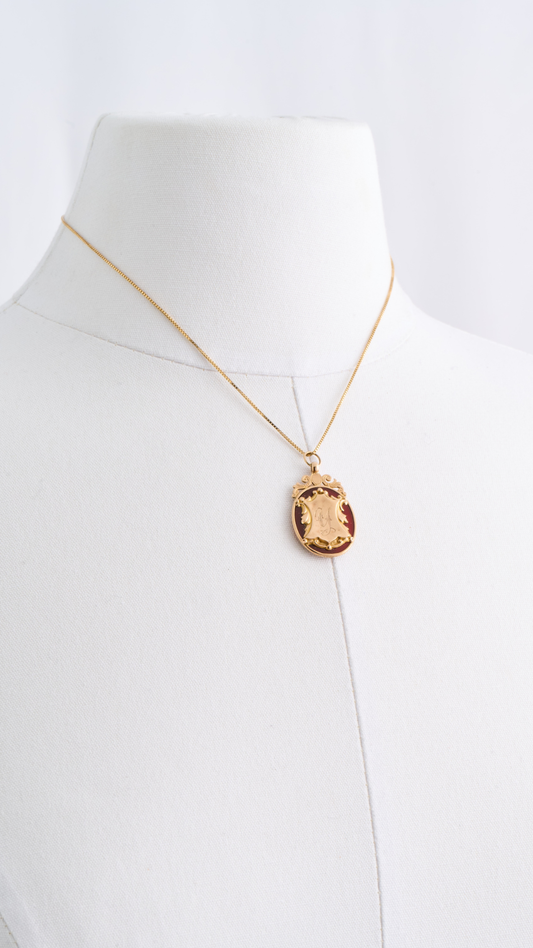9ct Gold Monogram Necklace
