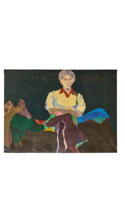 "Contemplation" | Large Framed Wall Painting