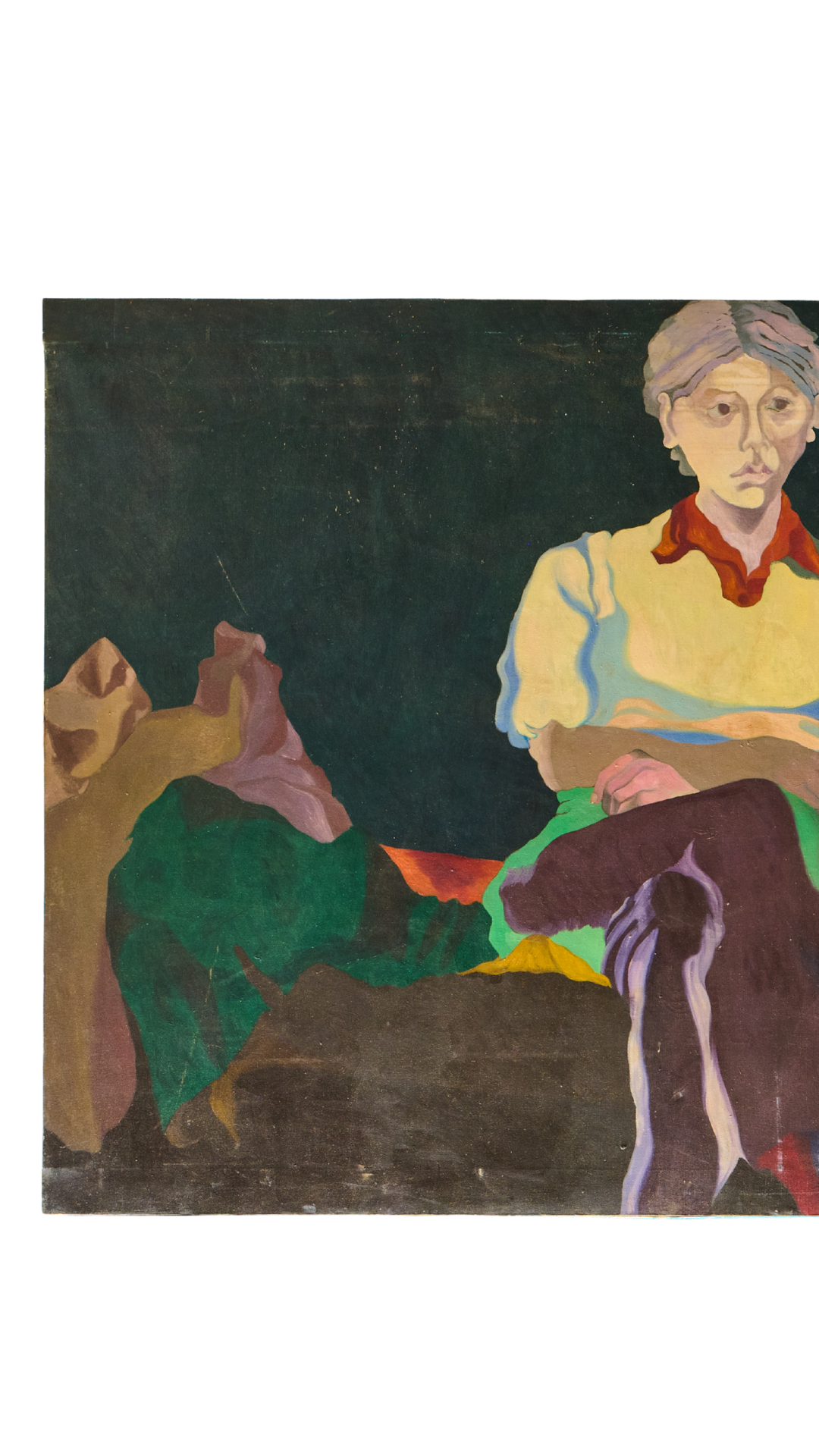 "Contemplation" | Large Framed Wall Painting