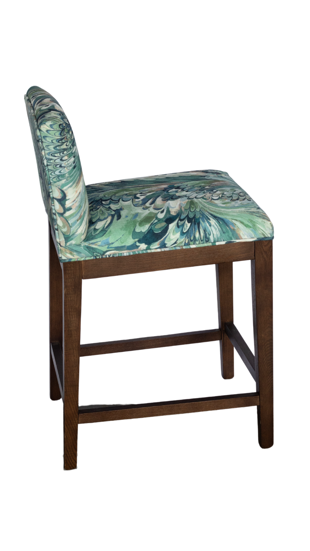 Ash Wood Counter Stool - Marble