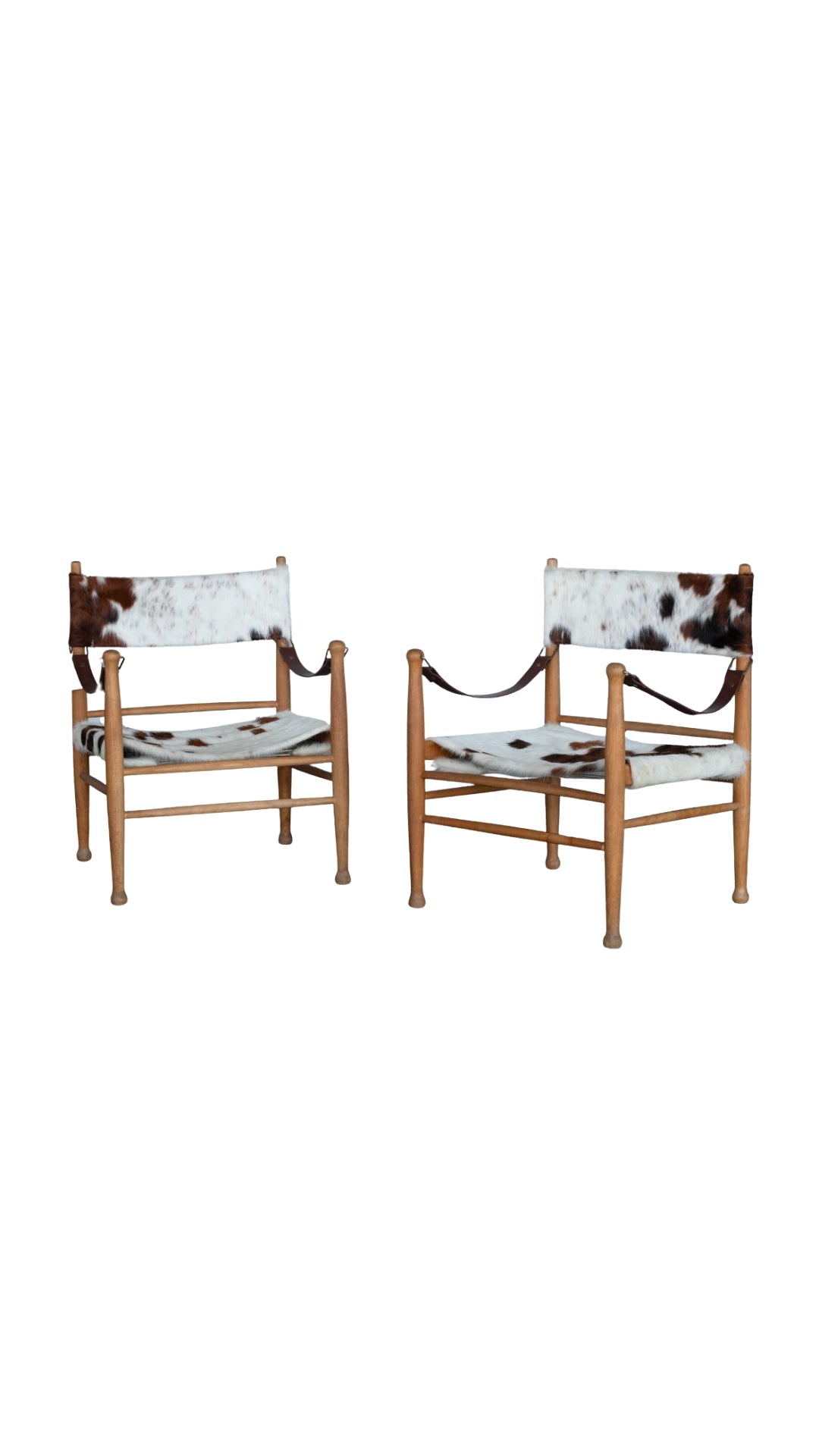 C455 1960 Vintage Cowhide Chairs