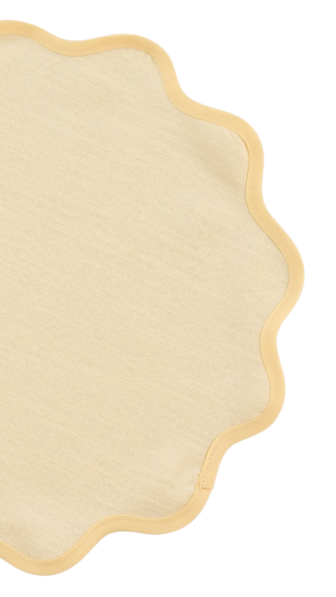 Scallop Placemat 16" Round S/4