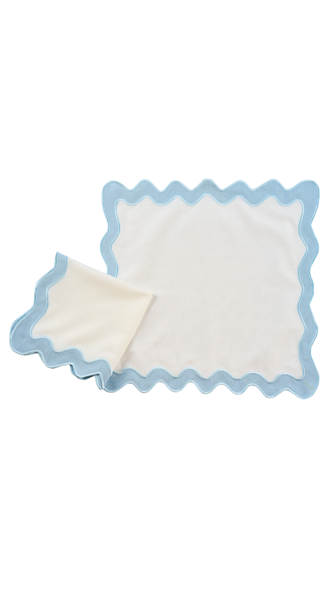 S/4 Scallop Napkins 20x20