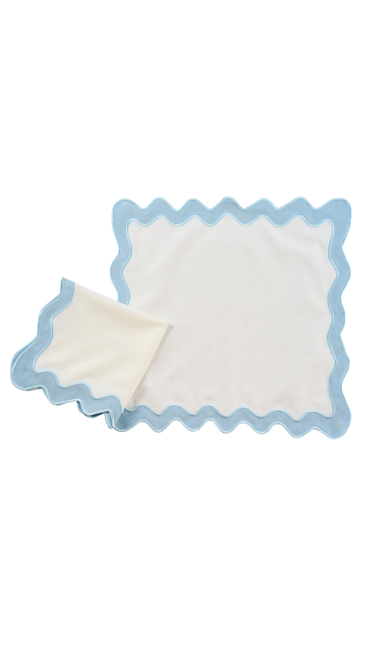 S/4 Scallop Napkins 20x20