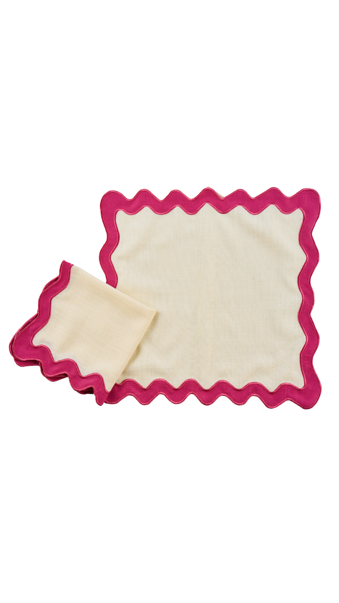 S/4 Scallop Napkins 20x20
