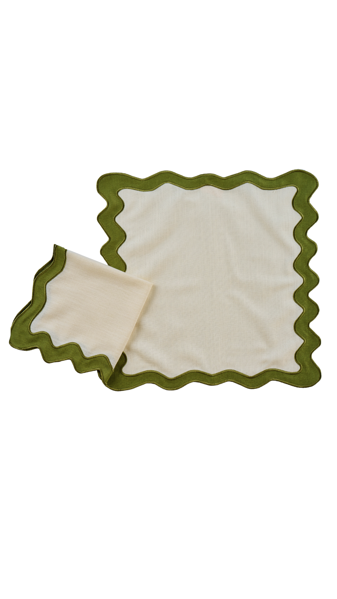 S/4 Scallop Napkins 20x20