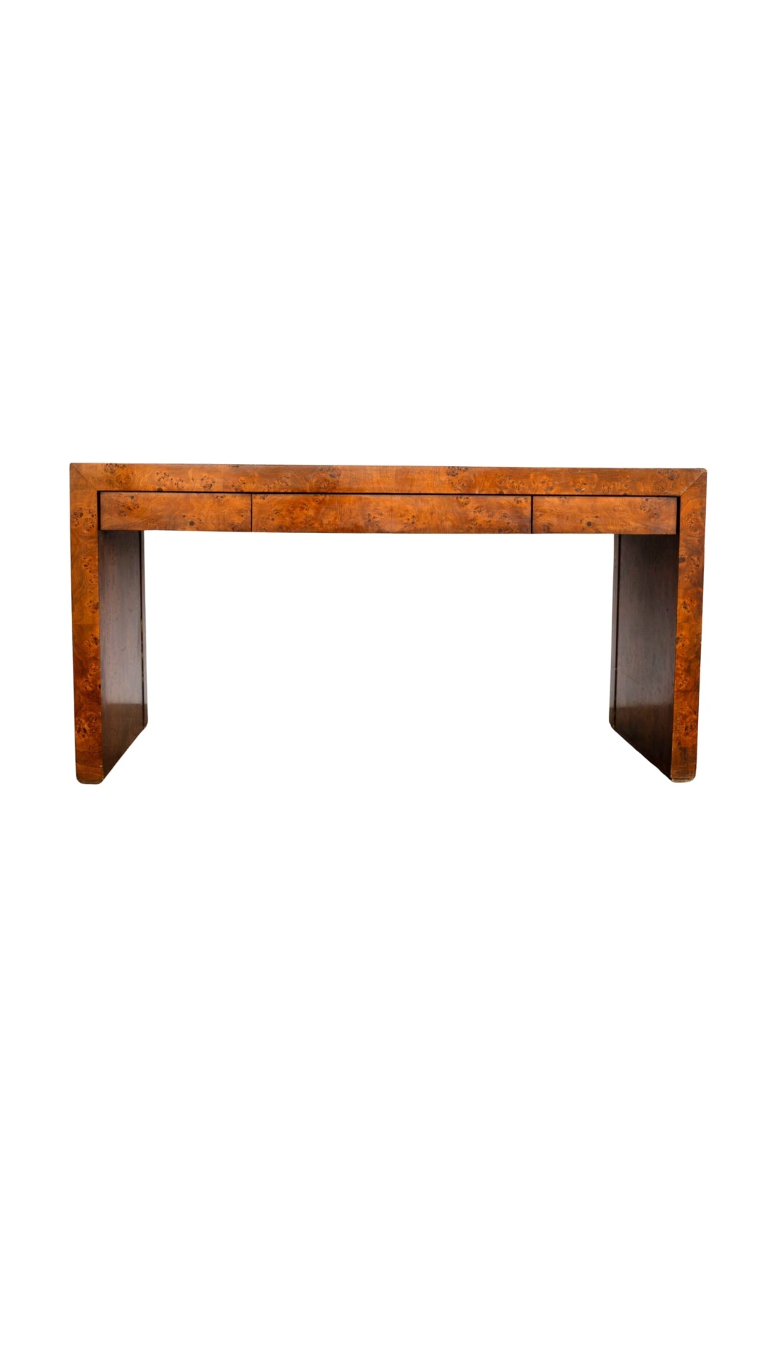 Vintage Burl Mid Century Modern Desk