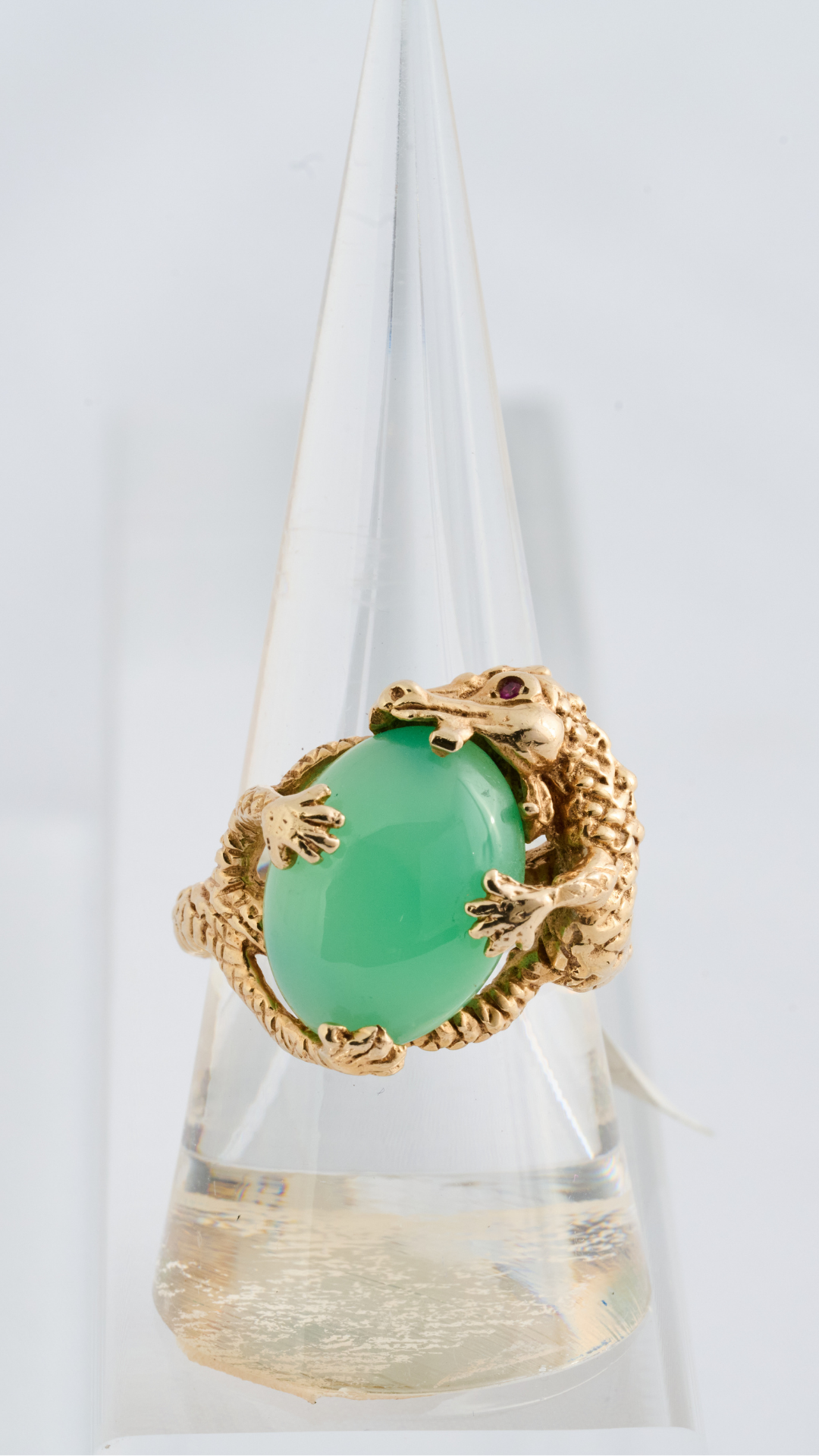 241 Chrysoprase Dragon Ring