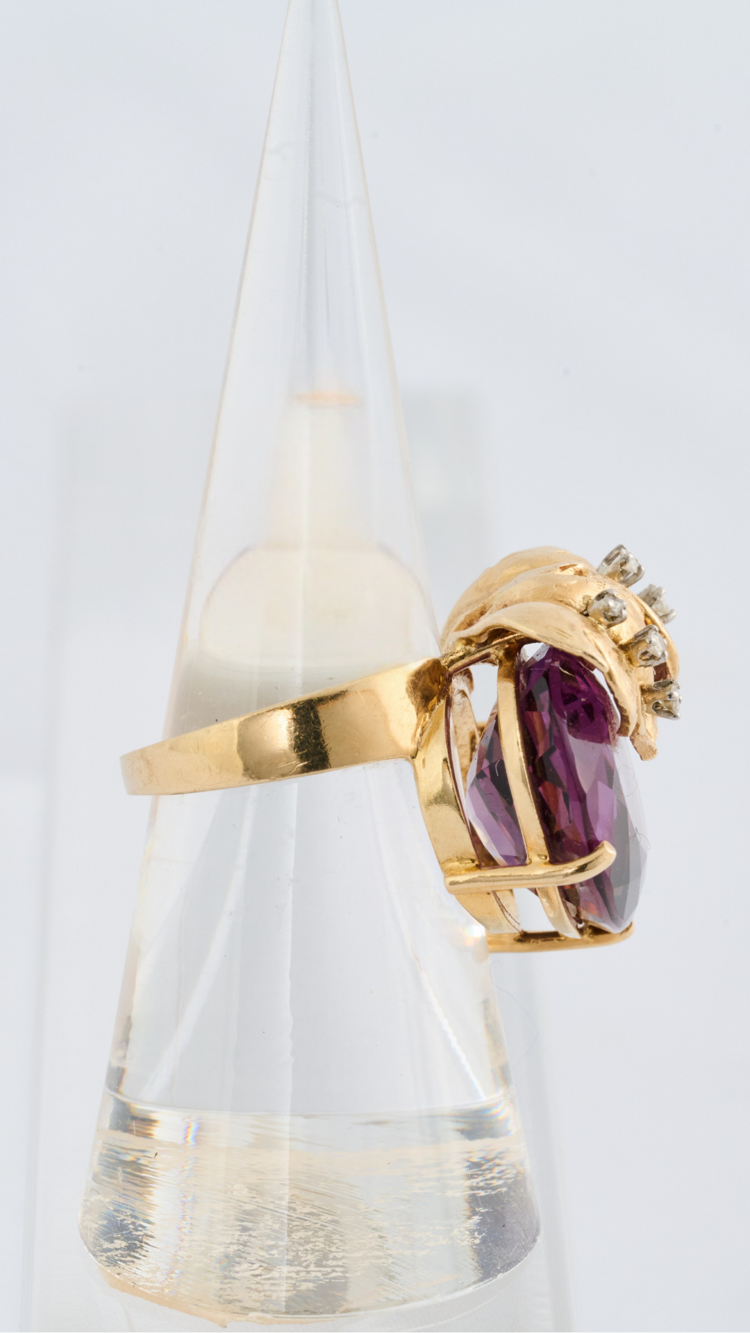 Leaf Amethyst Ring
