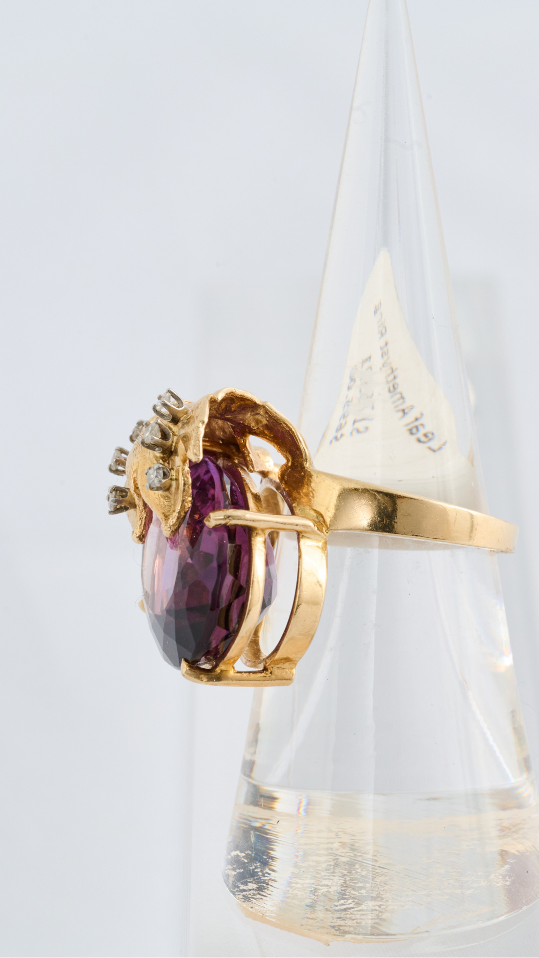 Leaf Amethyst Ring