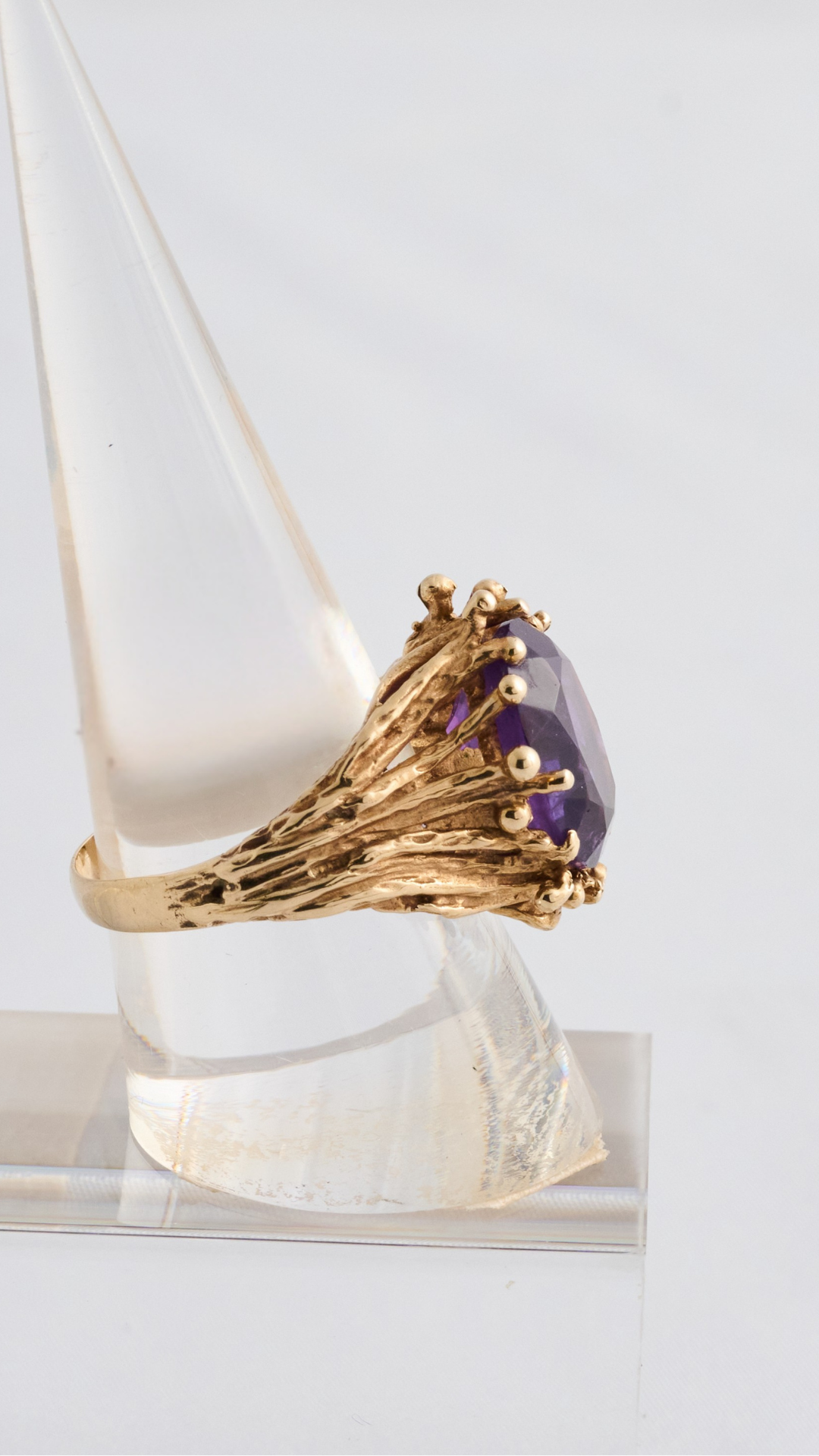 50 Abstract Amethyst Ring