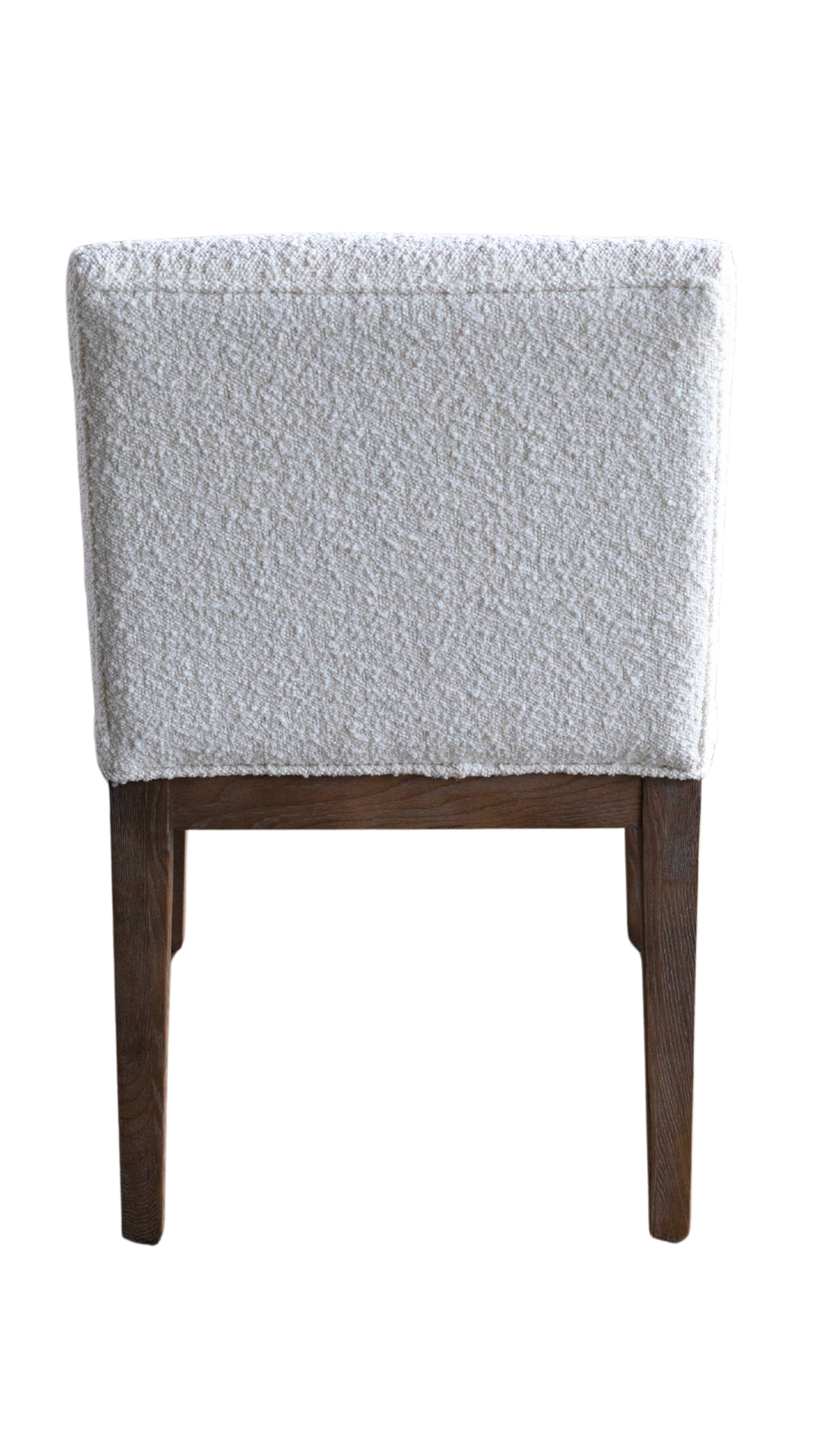 Ash Wood Dining Chair - Ivory Boucle
