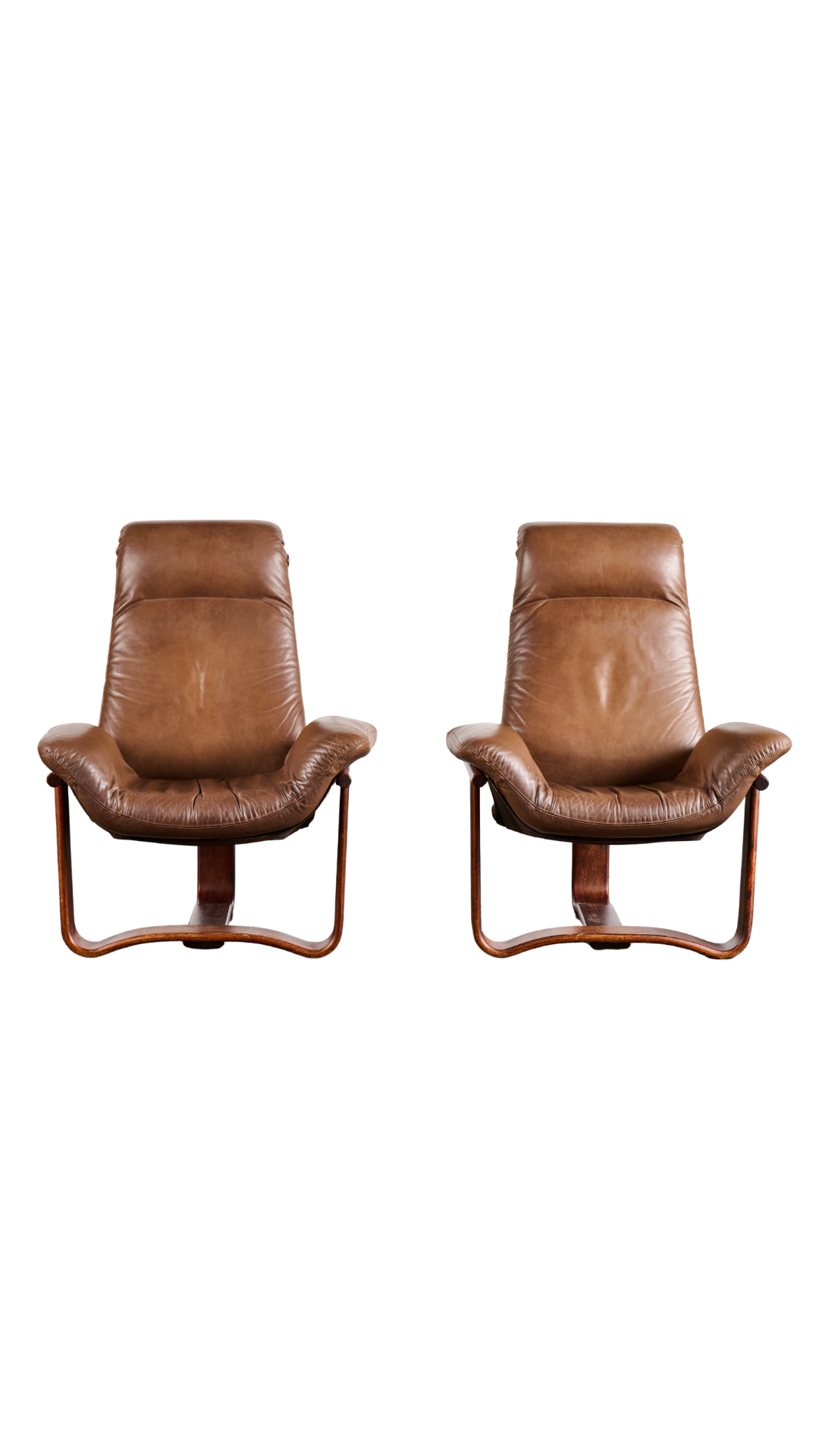 D6229 Westnofa Vestlandske Leather Armchairs