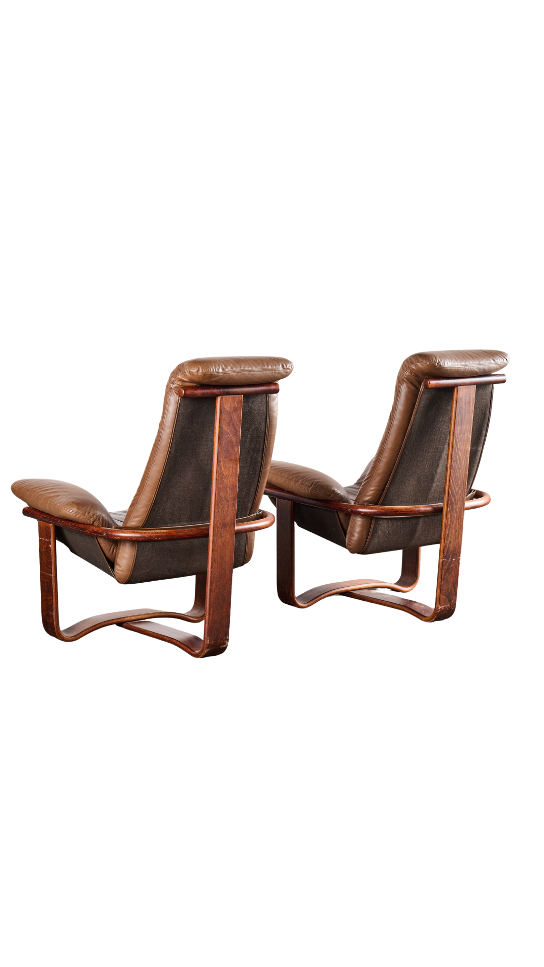 D6229 Westnofa Vestlandske Leather Armchairs
