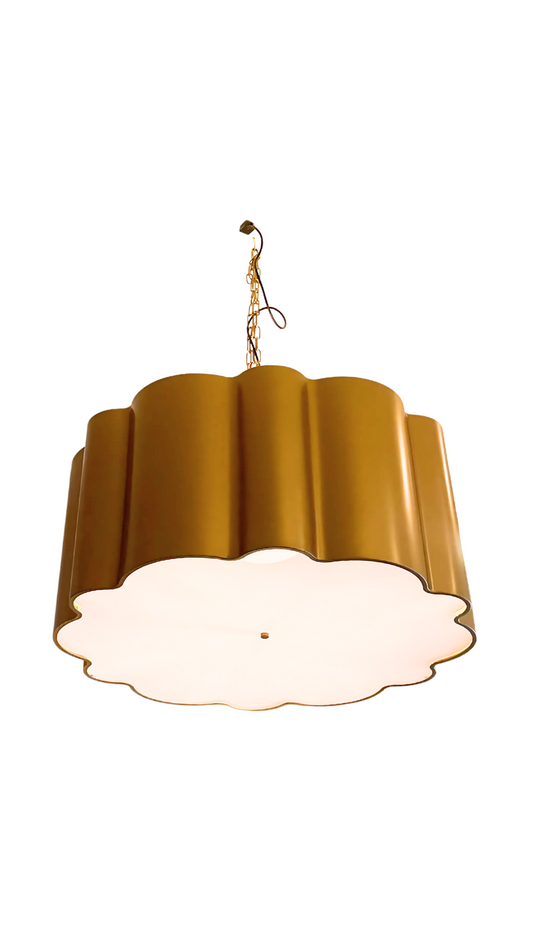 Large Floral Hanging Light