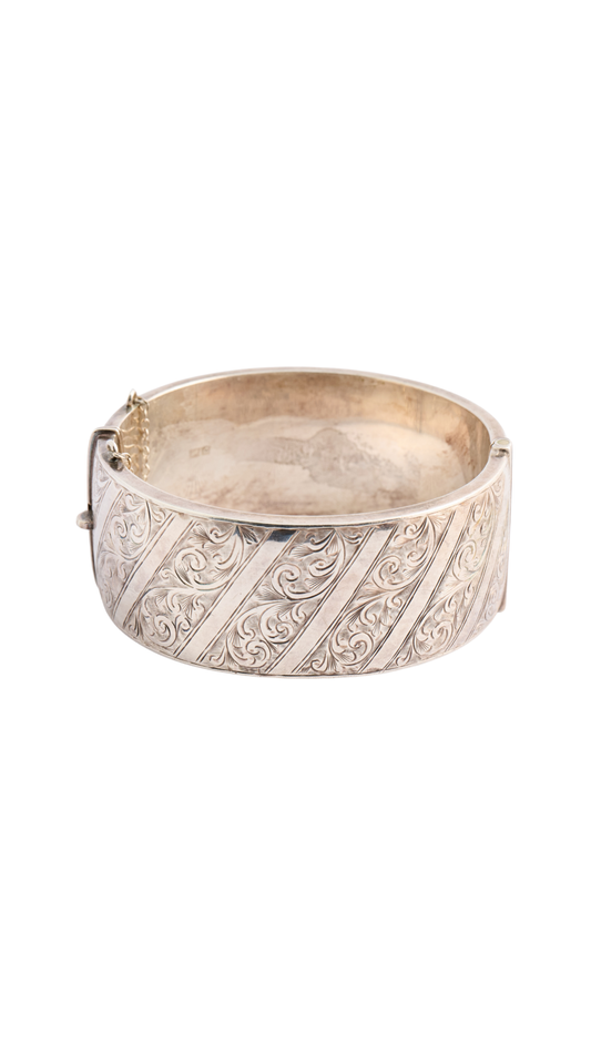 225 Silver Mid Century Bangles