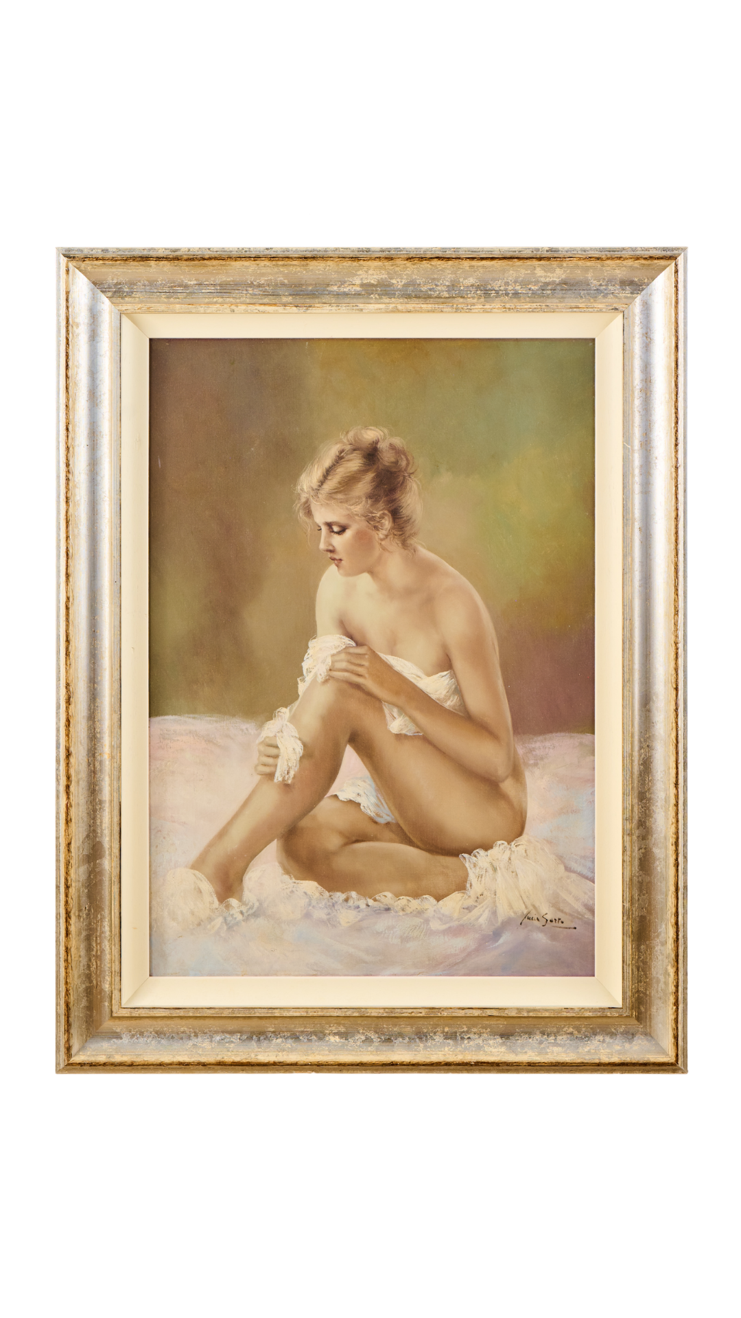 Painting of a Woman Draped in Cloth