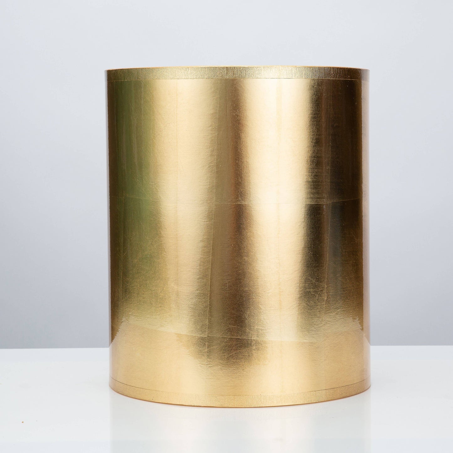 Round Gold Foil Lamp Shade Tall