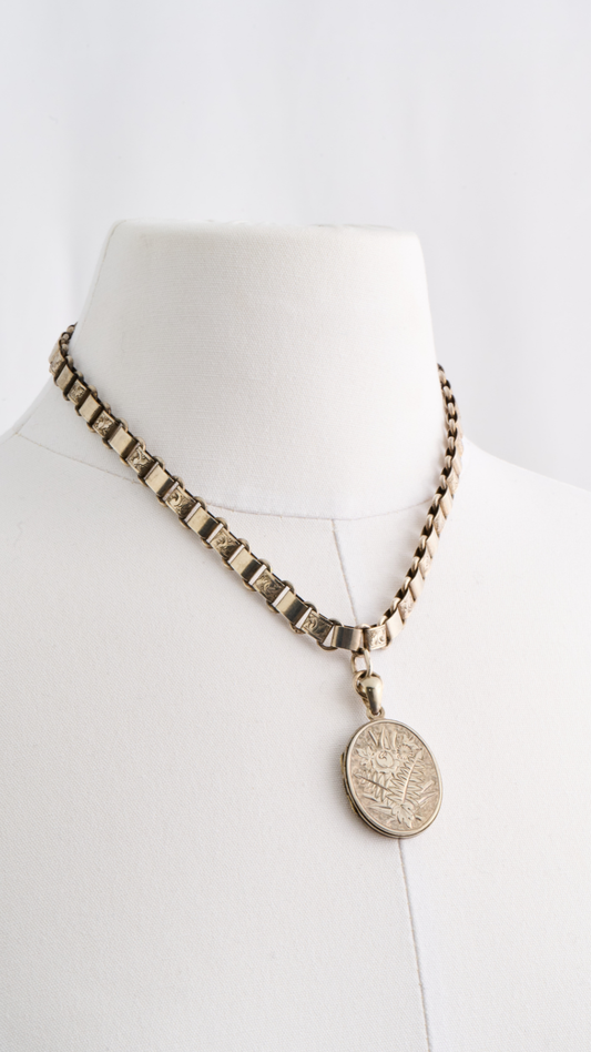 Sterling  Bookmark Chain w/Locket