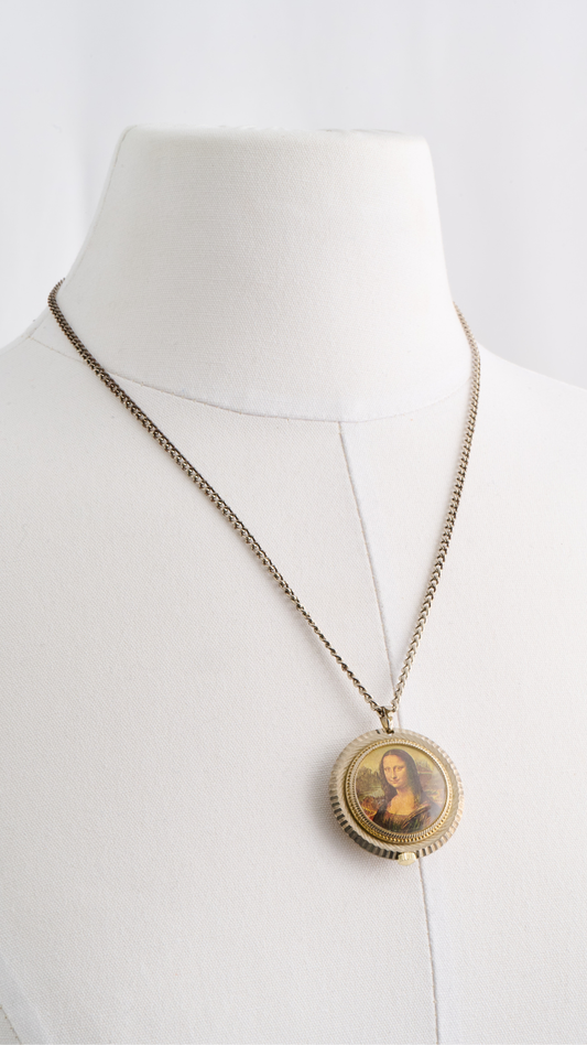 Mona Lisa Watch Necklace