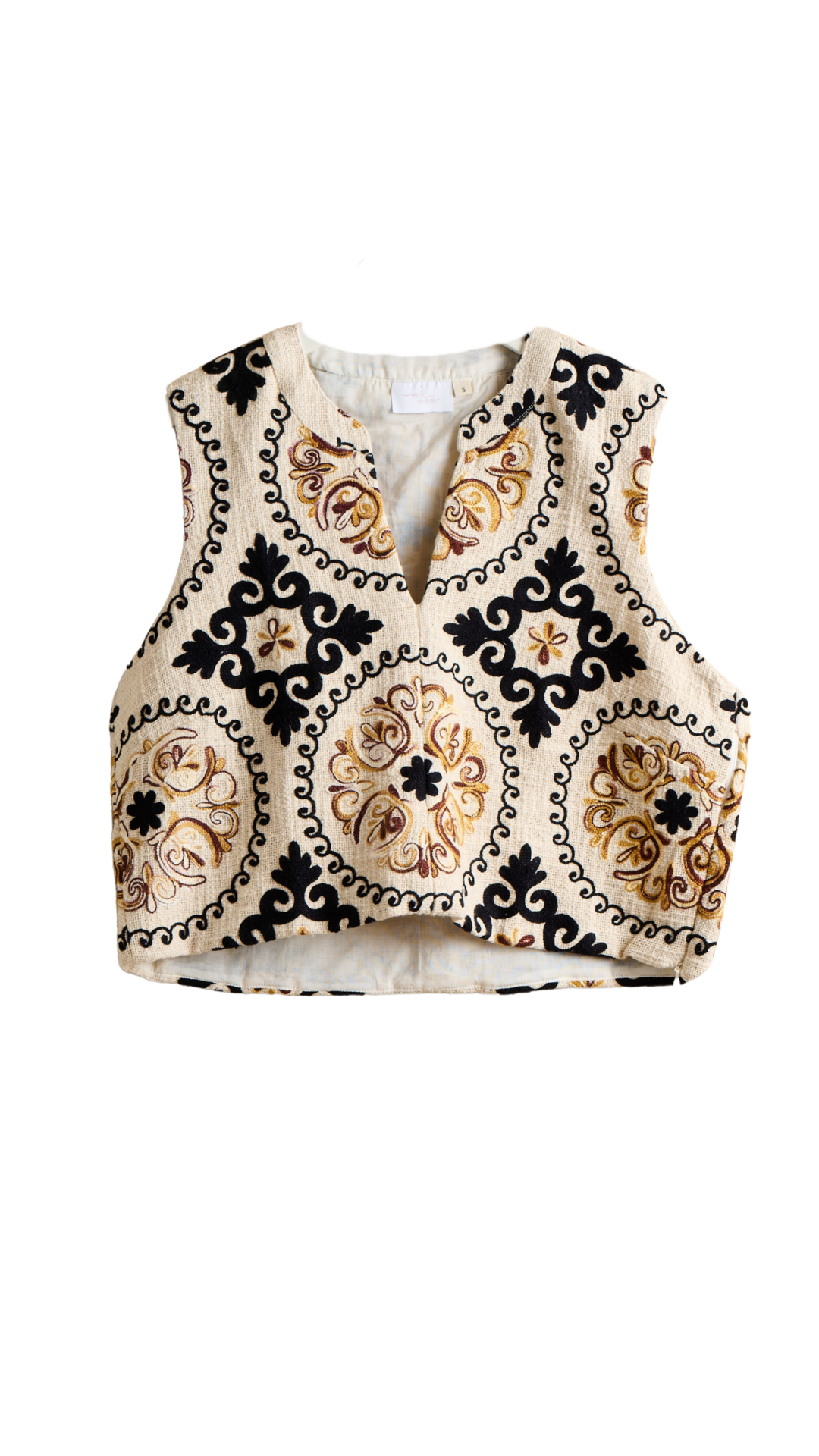 Tan Suzani Courtney Top