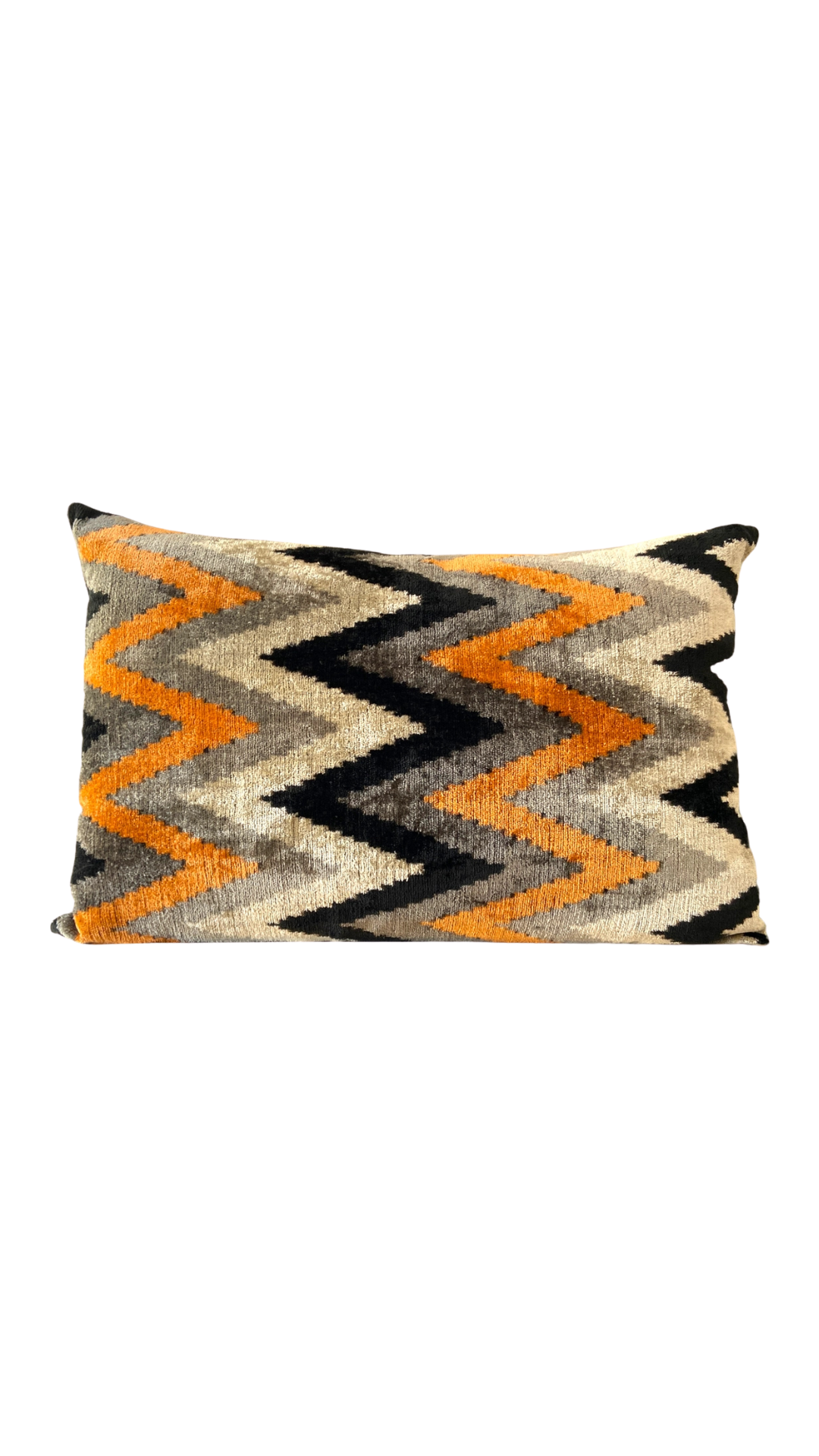Ikat Zig Zag Velvet Pillow Sham