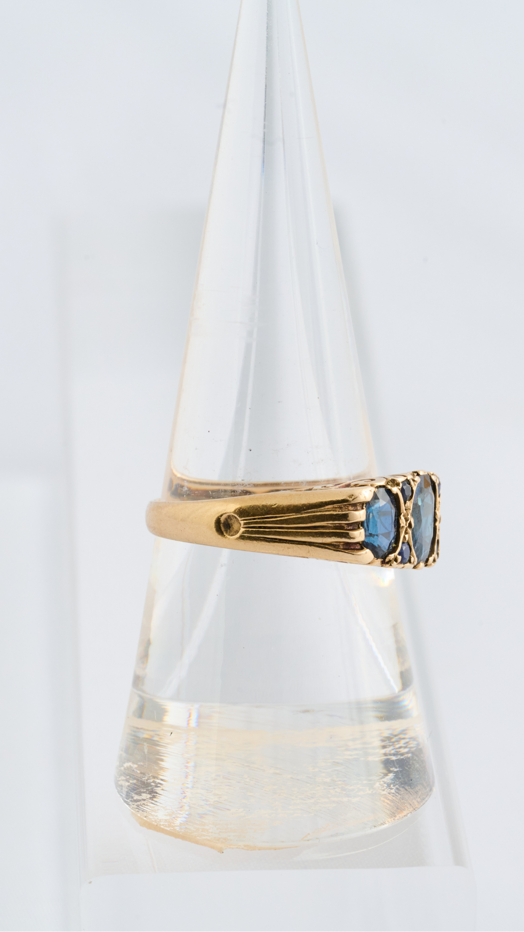 9ct Gold & Sapphire 3-Stone Ring