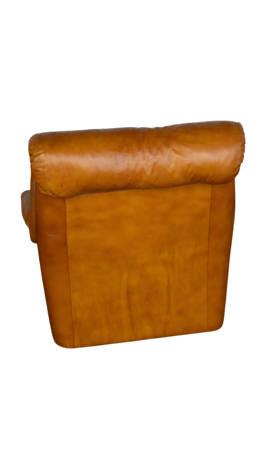 Vintage Scandinavian Leather Lounge Chairs S/2