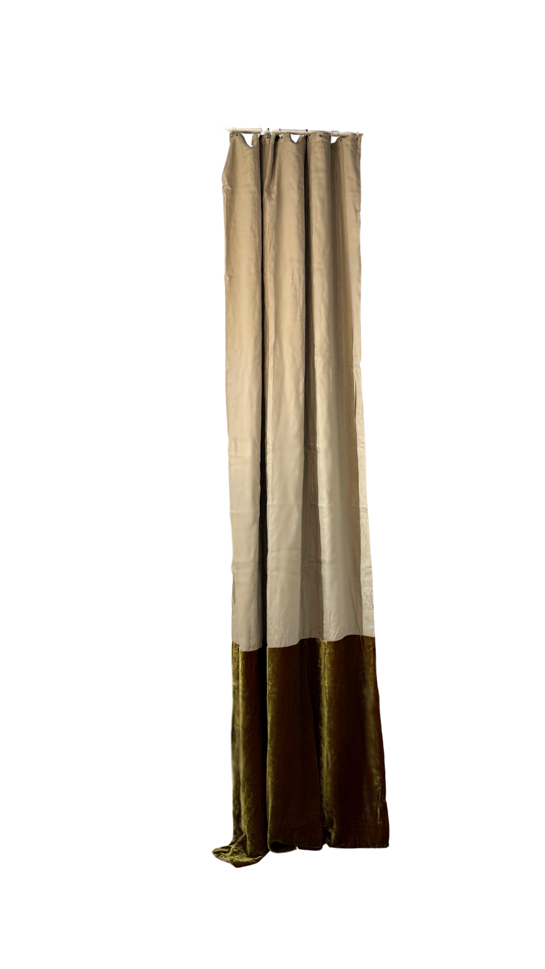 Double Layer Curtain (Silk & Velvet) 4ft x 9ft