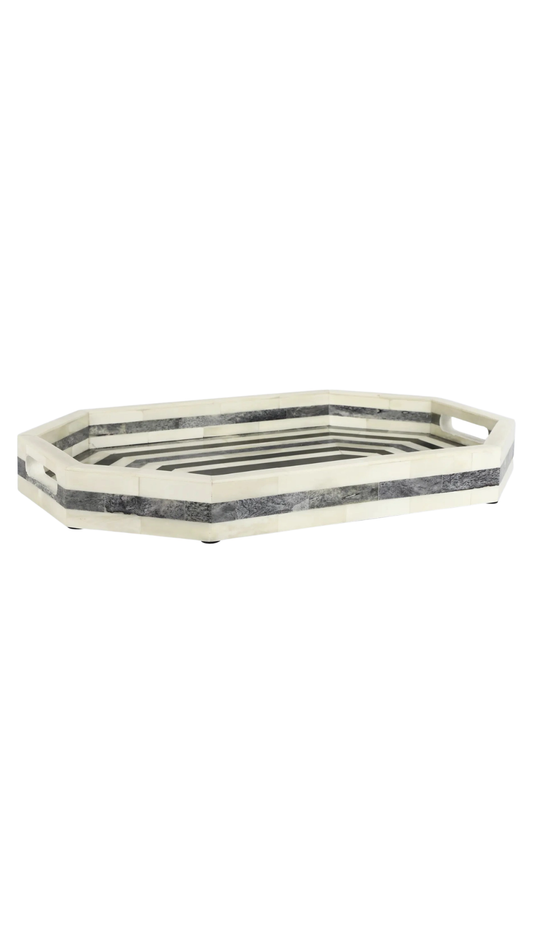 Decorative Tray Athens Dromos Bone Inlay Collection, 11x17