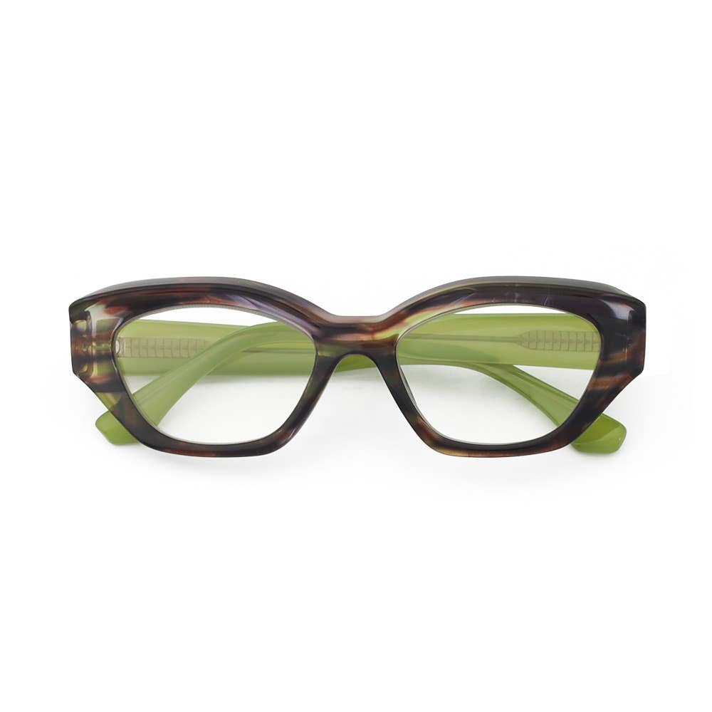 Piper Brown Green Stripe Readers