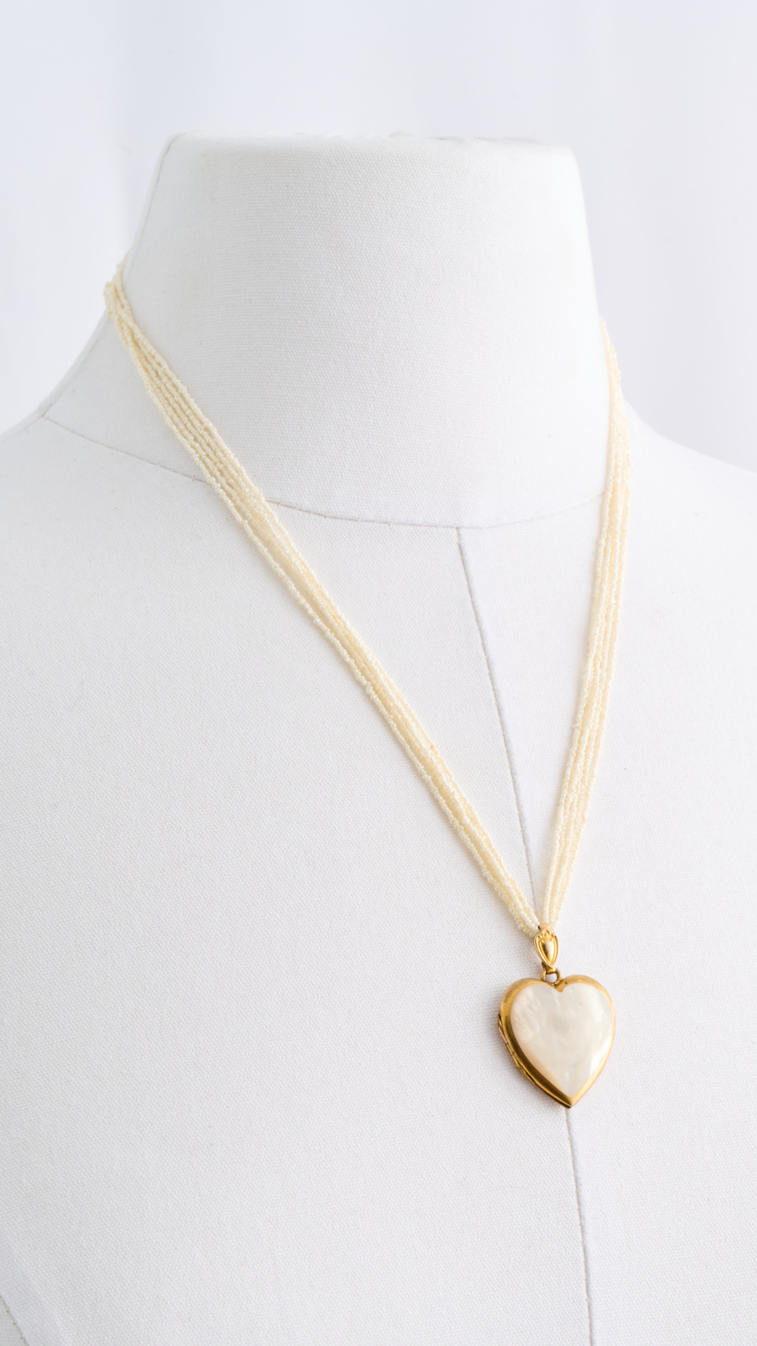 Seed Pearl with Vintage Mother of Pearl Locket