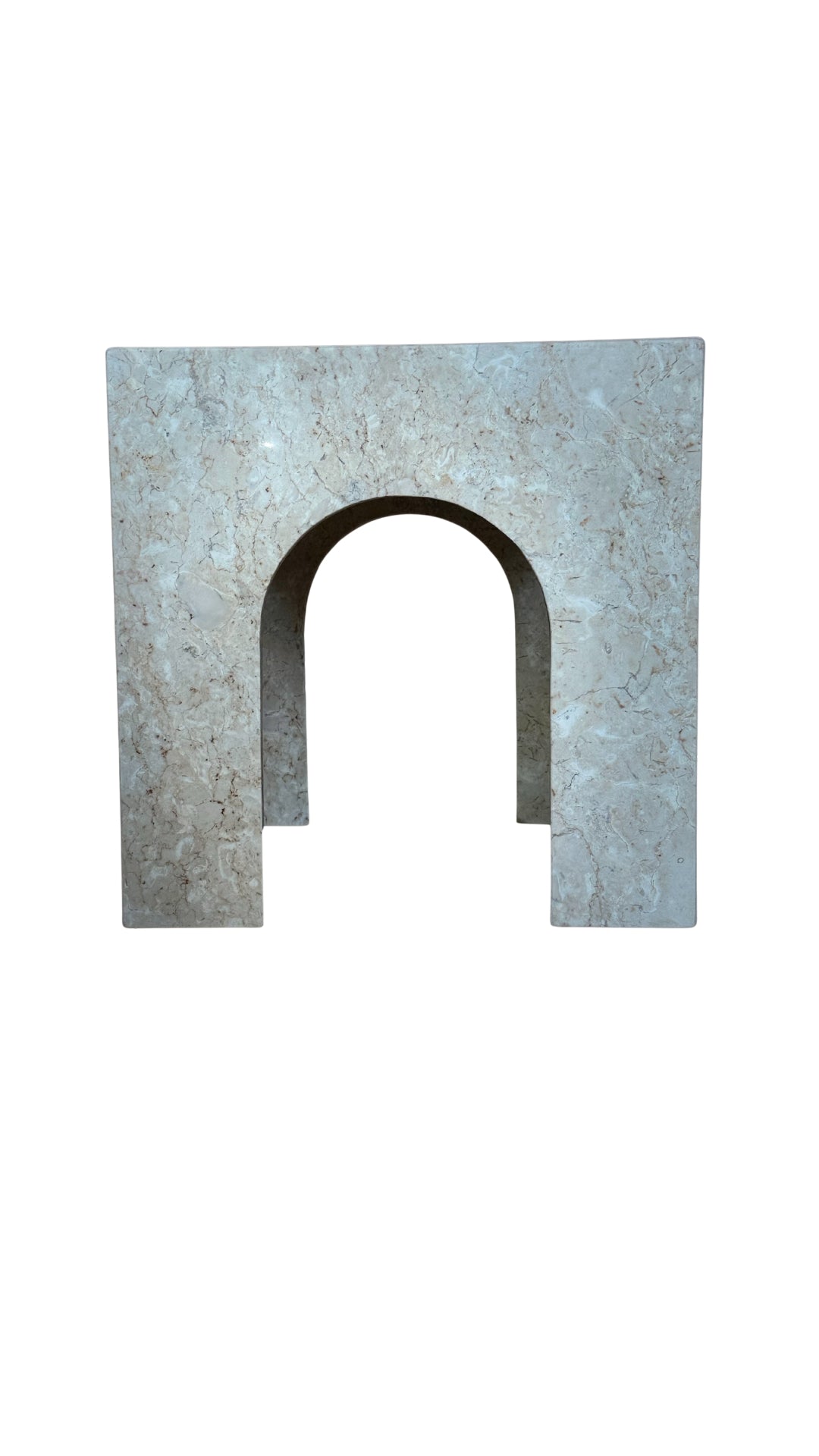 M25 White Marble Side Table Square