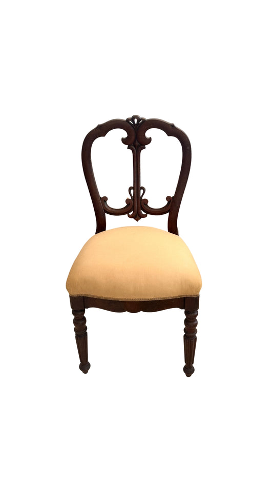 Antique Yellow Dining Chairs