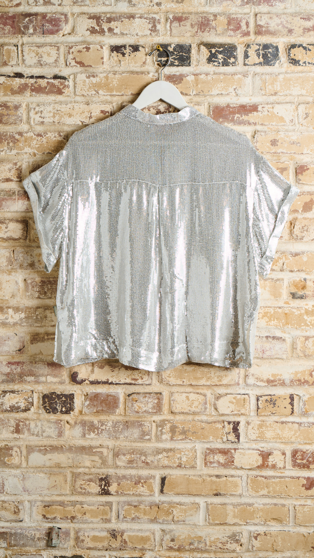 Silver Sequin Cindy Shirt