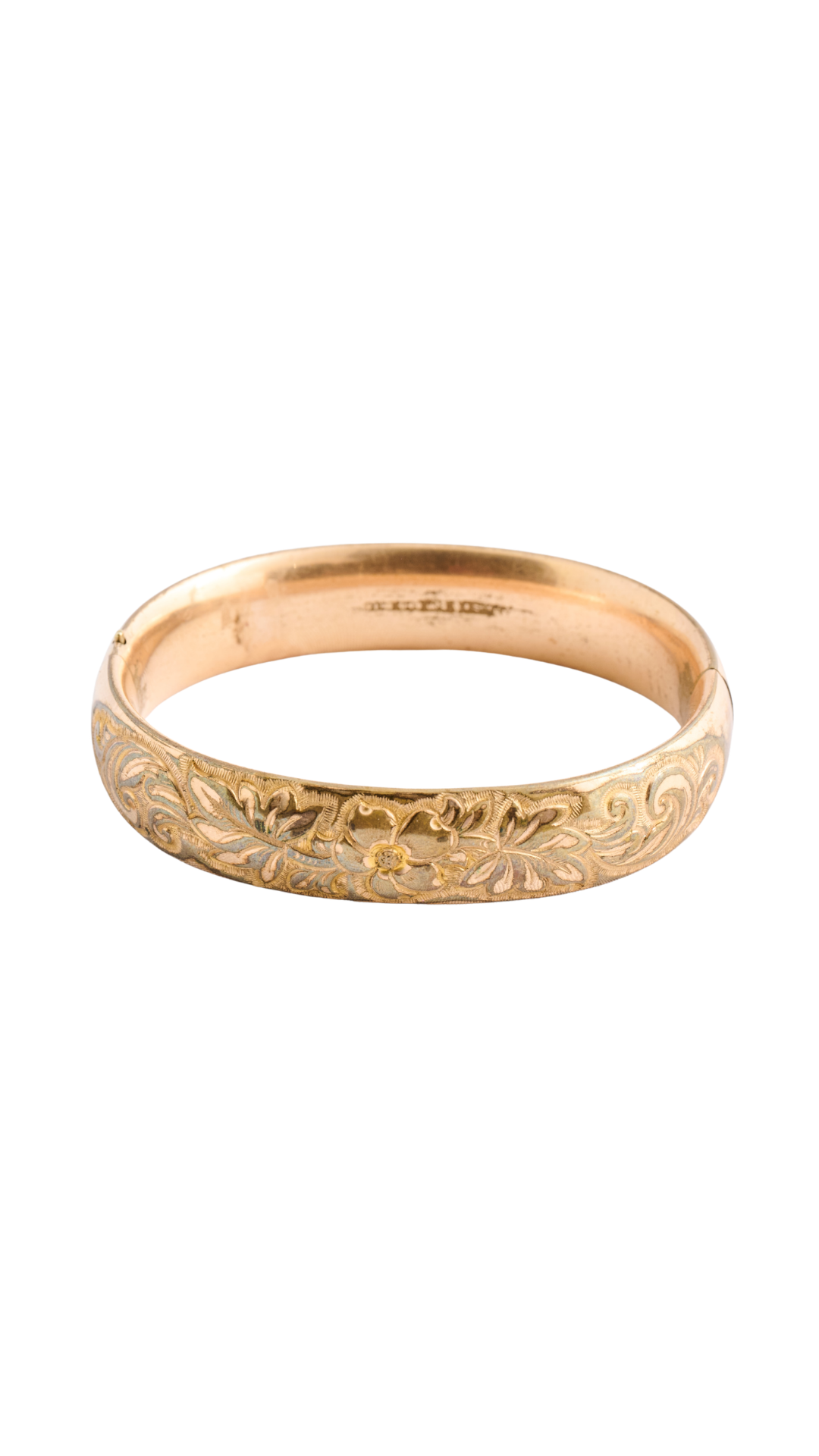 Vntg Floral Leaf Brclt
