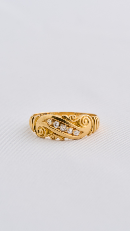 1060 Gold Diamond Ring