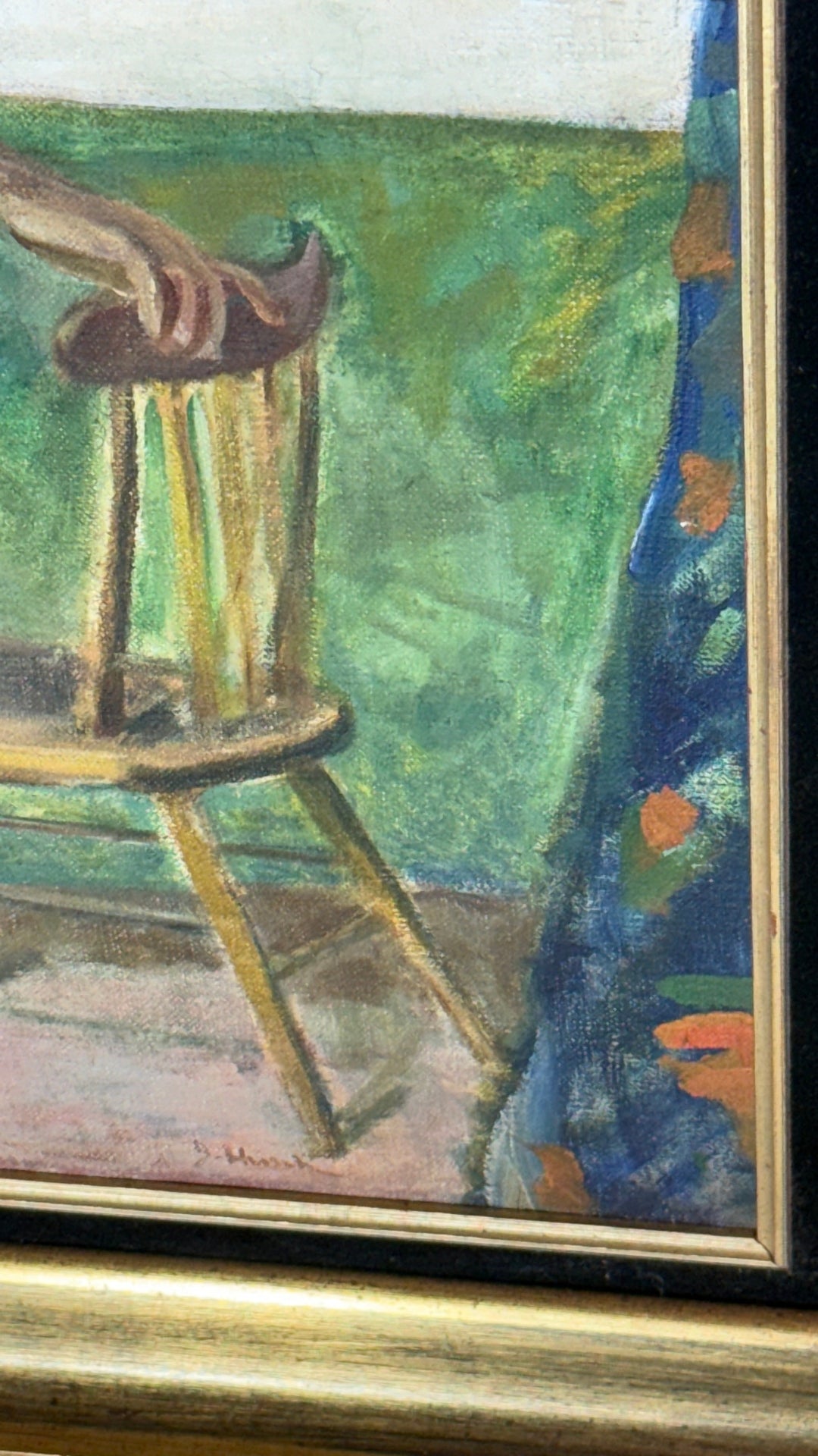 Joseph Hirsch | Nude Art Model by Chair | 30'' x 25''