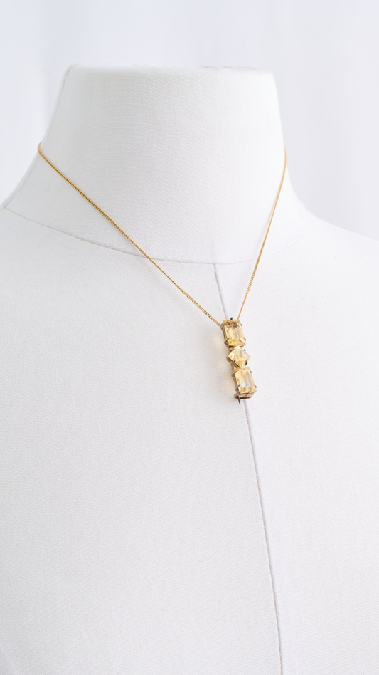 600 Citrine Pin Necklace