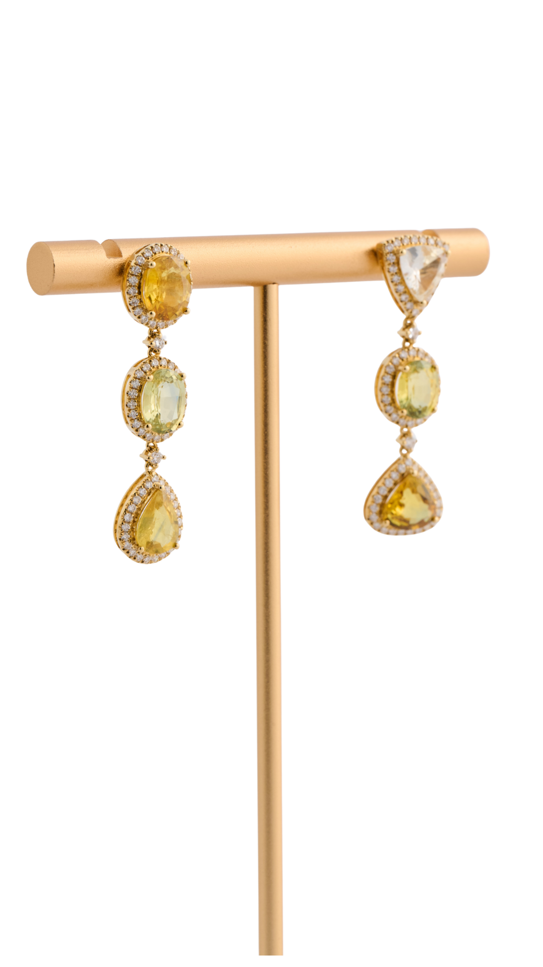 525 Sapphire Diamond Drop Earrings