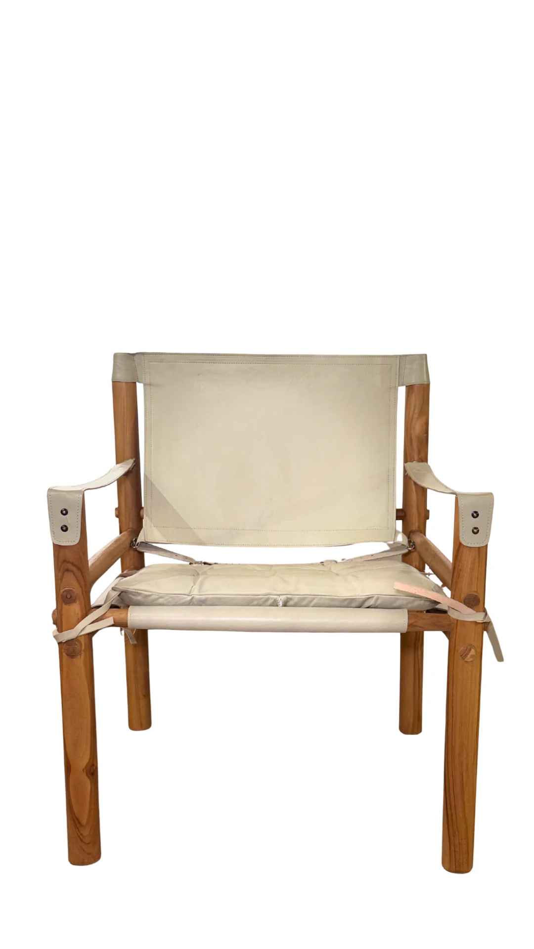 INDO2 Andini Leather Armchair -  Cream