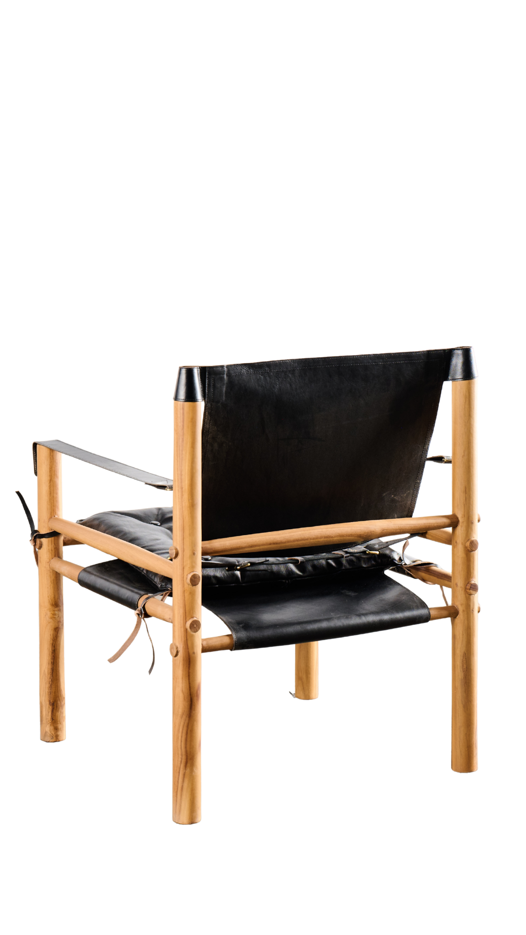 INDO4 Andini Leather Armchair - Black