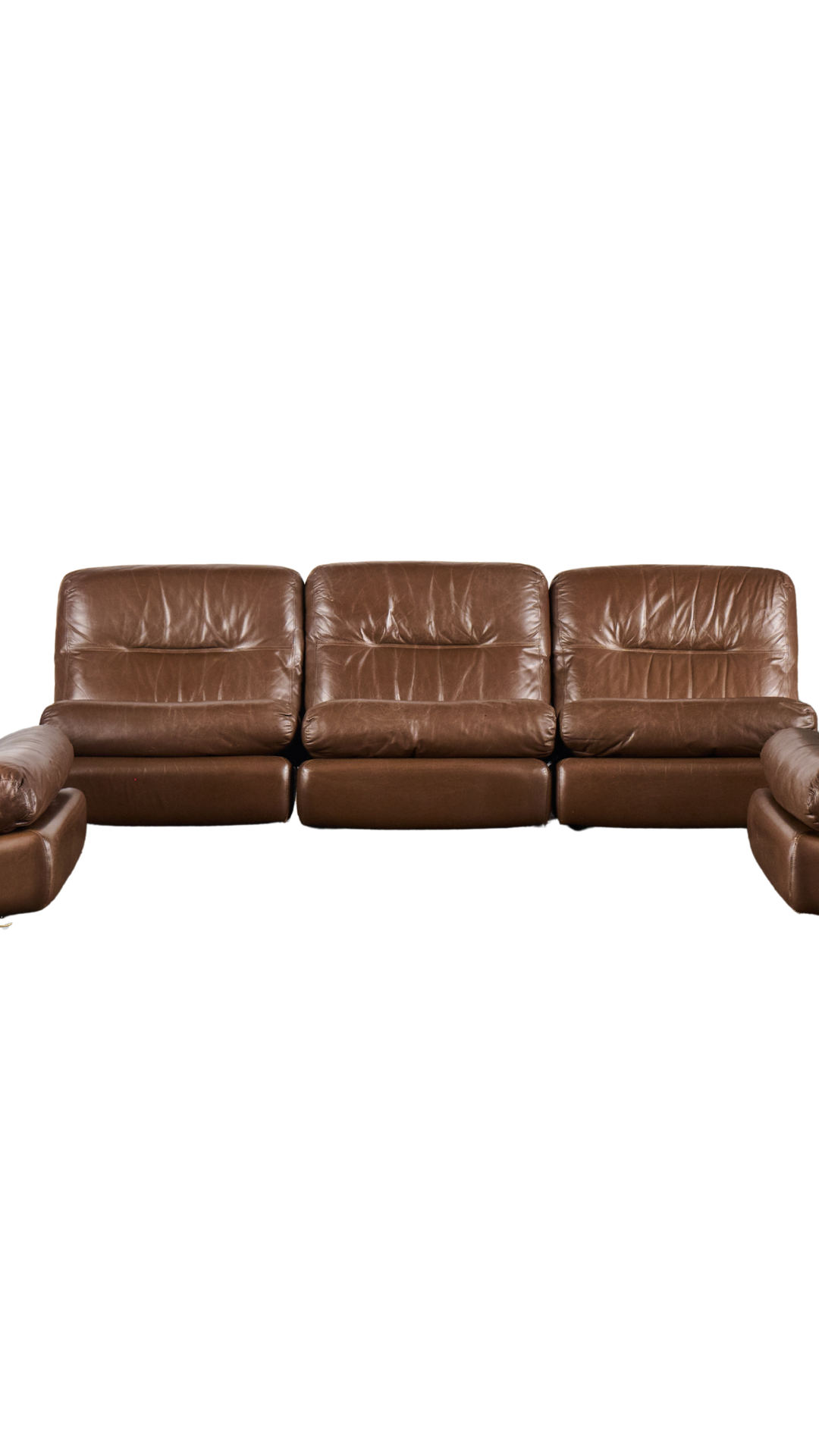 L706 5 Piece Leather Chairs/Sectional