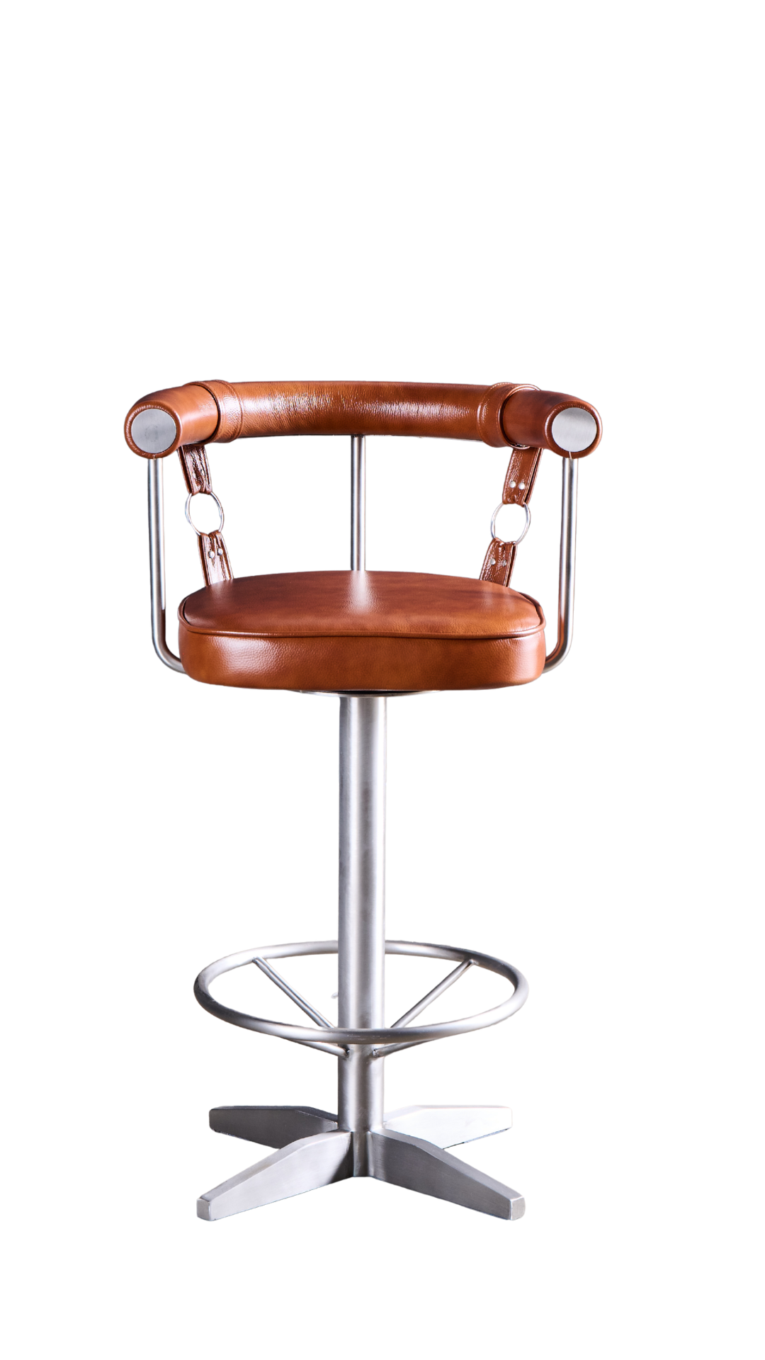 Leather & Chrome Bar Stool