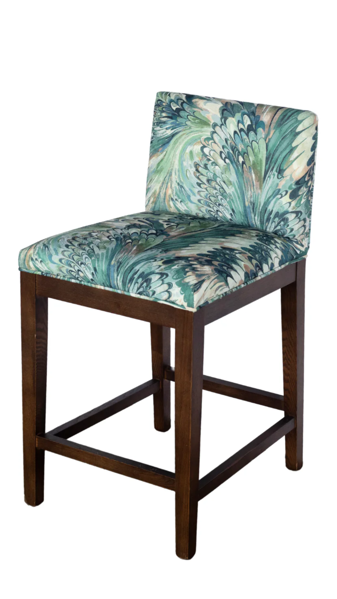 Ash Wood Counter Stool - Marble