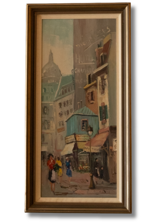Street Scene in Montmartre, Paris. Martin Obrecht.